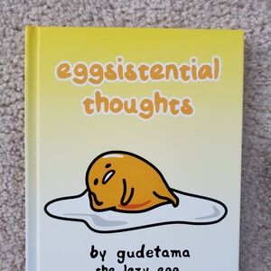Eggsistential Thoughts Book by Gudetama & Milk Mocha Lanyard